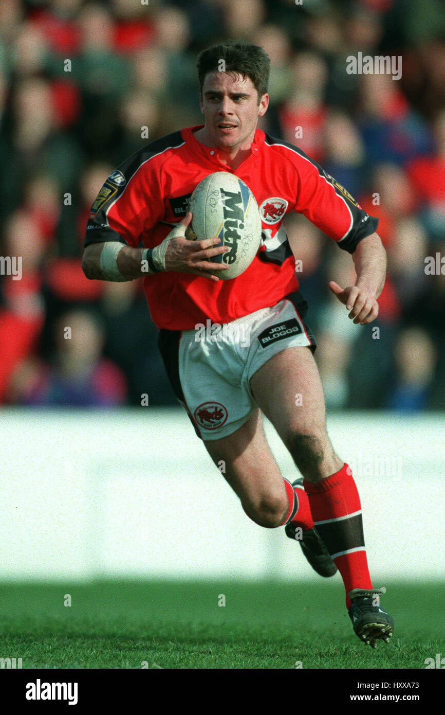 STEVE BLAKELY SALFORD REDS RLFC 17. März 1998 Stockfoto