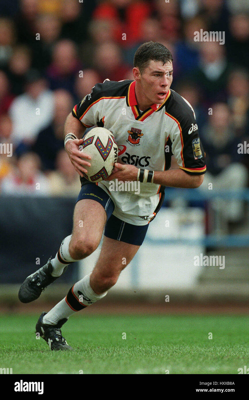 MICHAEL Widerrist BRADFORD BULLS RLFC 28. März 1999 Stockfoto