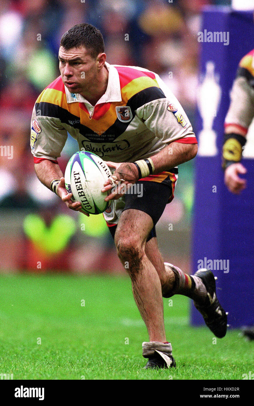 MICHAEL Widerrist BRADFORD BULLS RLFC TWICKENHAM LONDON ENGLAND 28. April 2001 Stockfoto