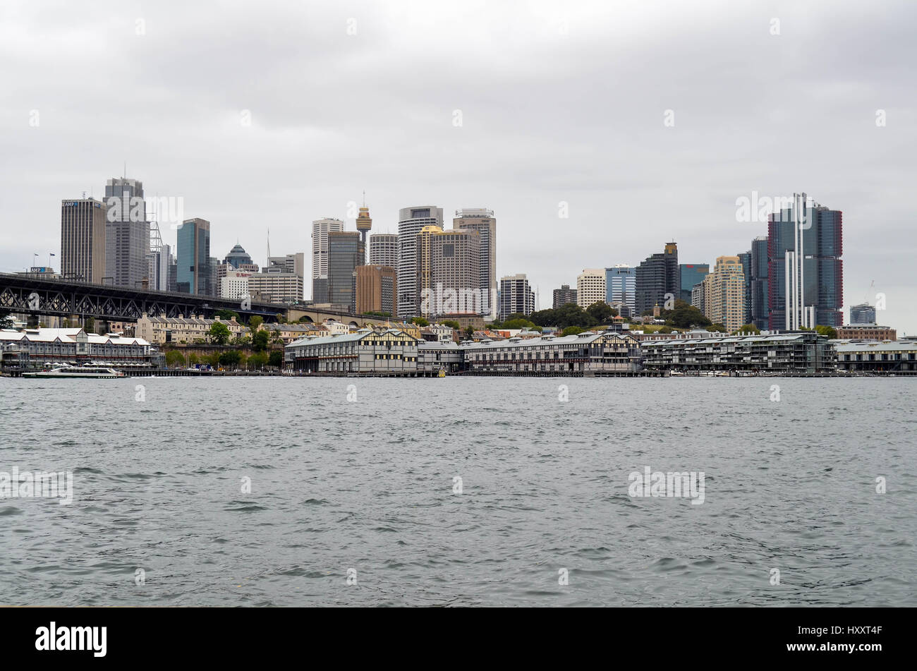 Kais und Docks in sydney Stockfoto