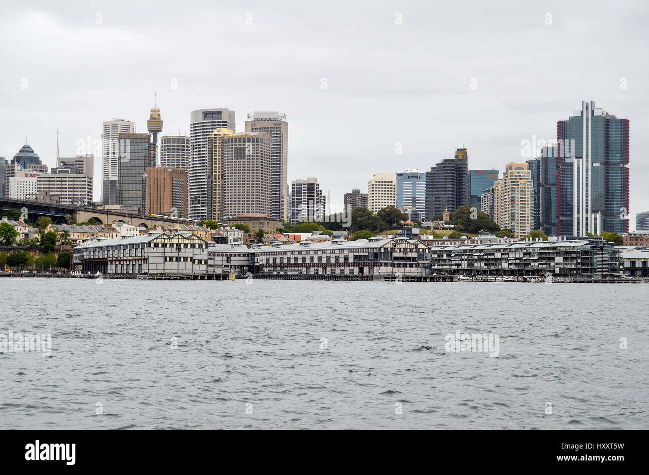 Kais und Docks in sydney Stockfoto
