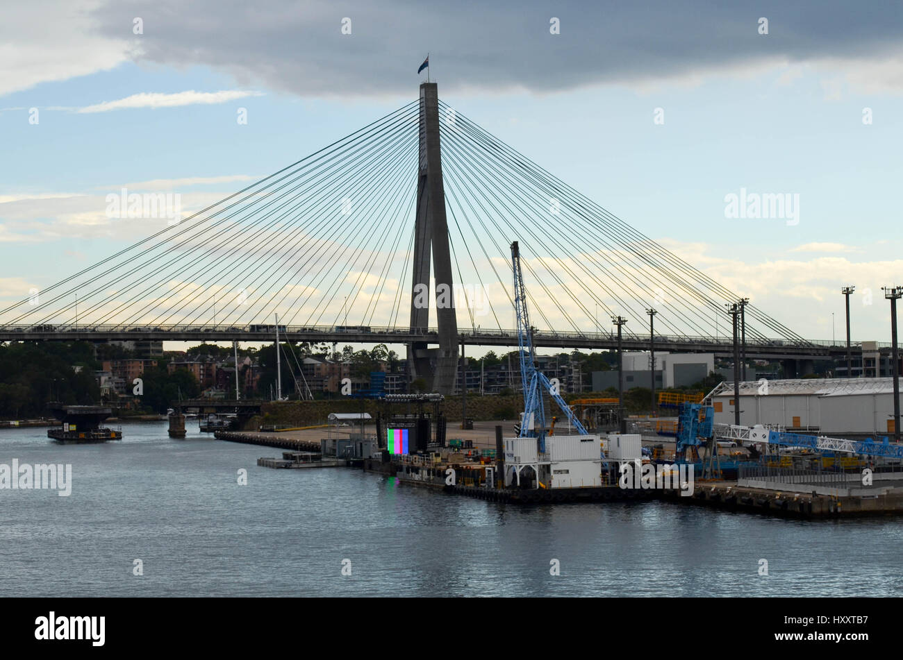 ANZAC Bridge, Sydney Stockfoto