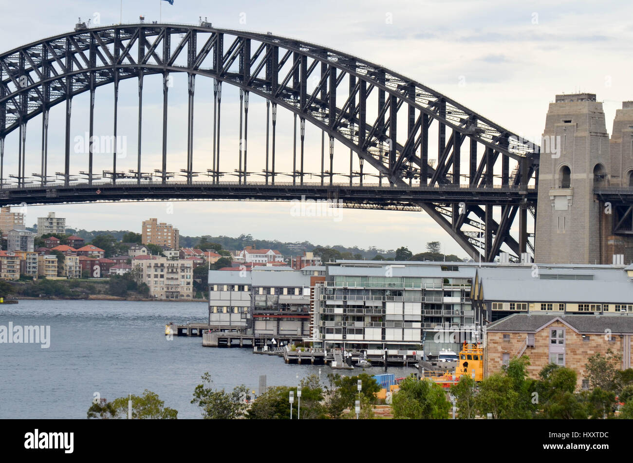Kais und Docks in sydney Stockfoto