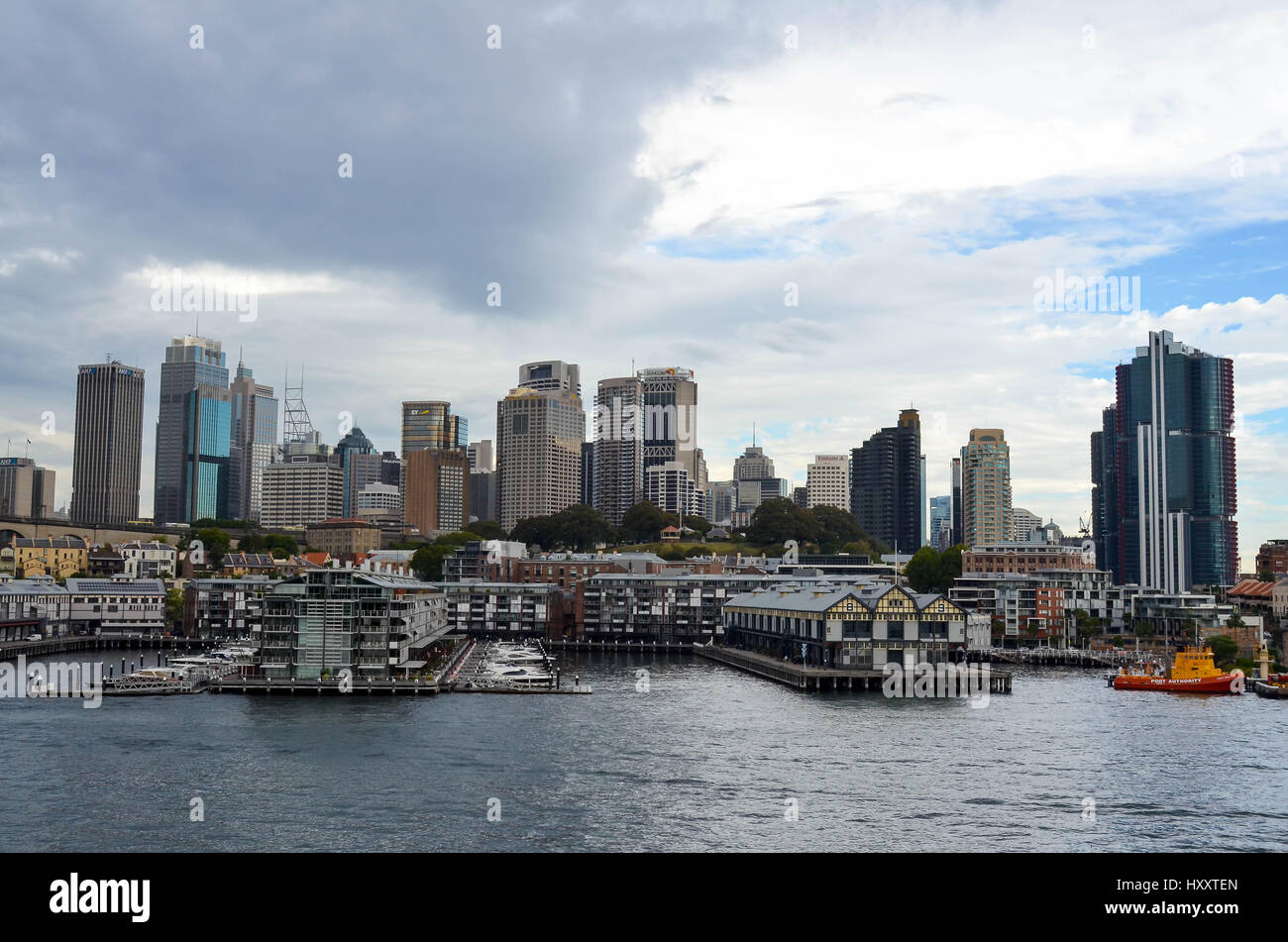 Kais und Docks in sydney Stockfoto