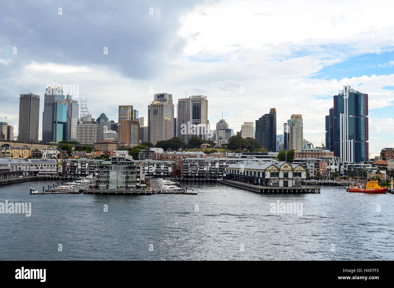 Kais und Docks in sydney Stockfoto