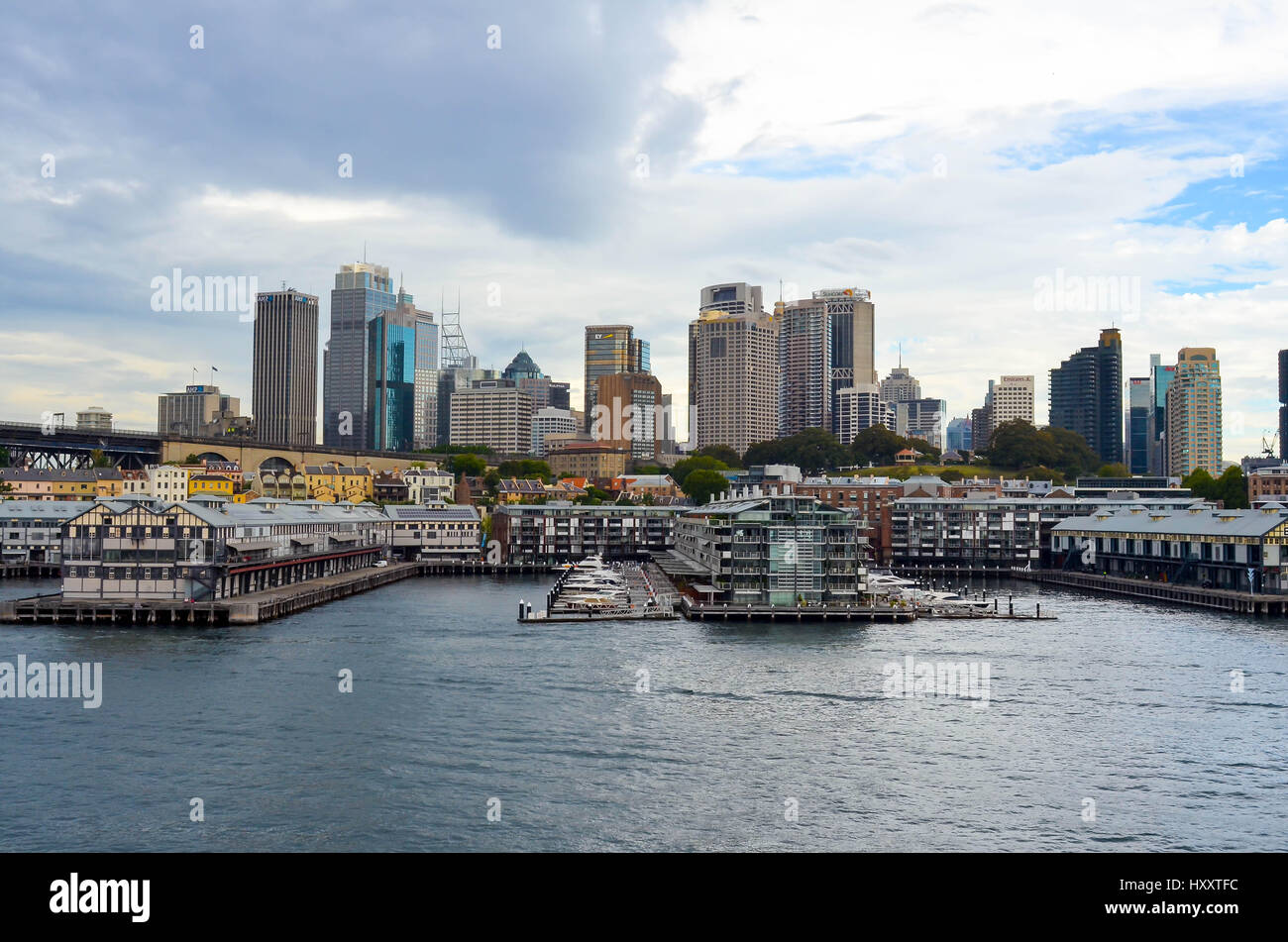 Kais und Docks in sydney Stockfoto