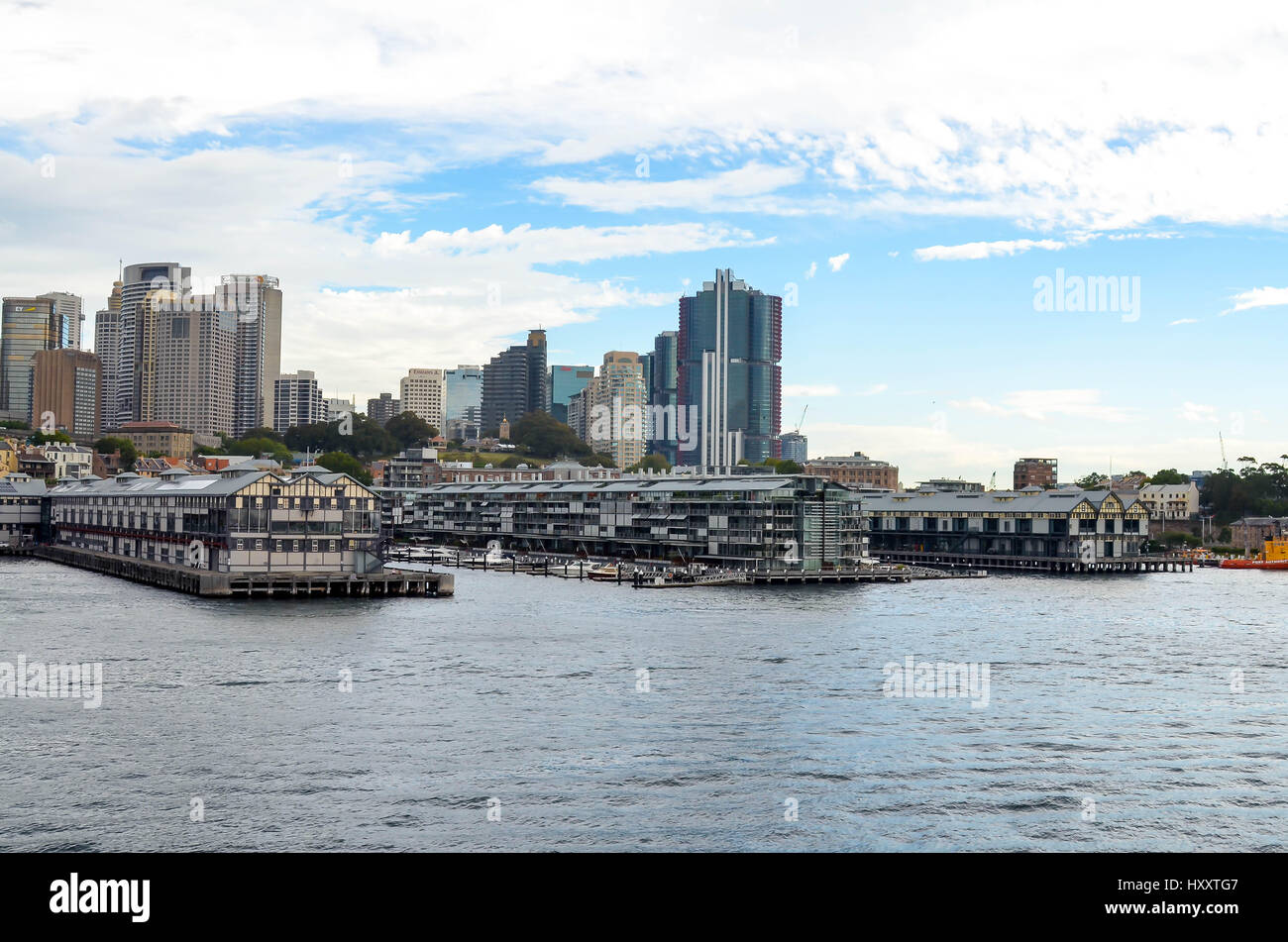 Kais und Docks in sydney Stockfoto