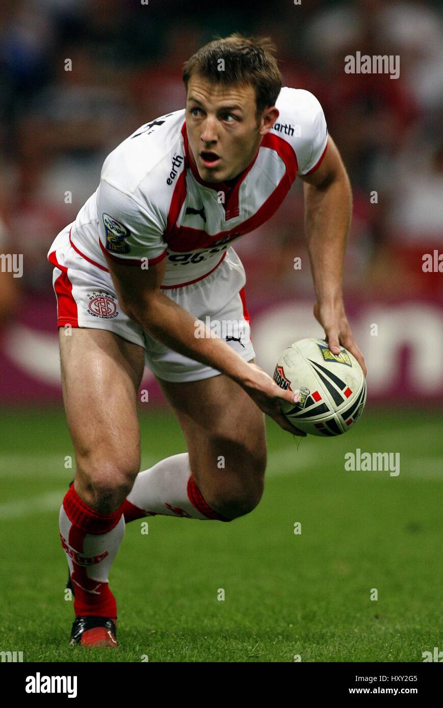 ROBY ST JAMES. HELENS RLFC MILLENIUM Stadion CARDIFF WALES 5. Mai 2007 Stockfoto