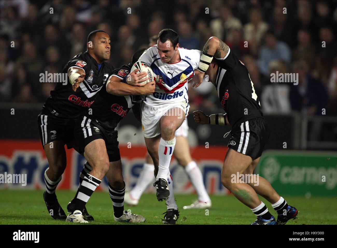 ADRIAN MORLEY IN Aktion Großbritannien V Neuseeland 2 K.C. Stadion HULL ENGLAND 3. November 2007 Stockfoto