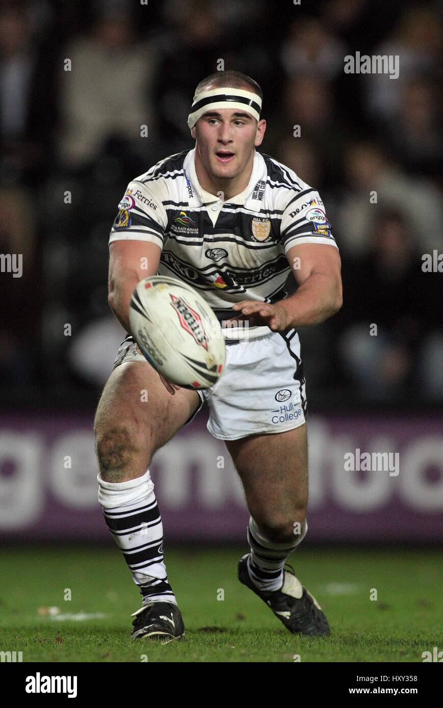 DANNY HOUGHTON HULL FC KC STADIUM HULL ENGLAND 22. Februar 2008 Stockfoto