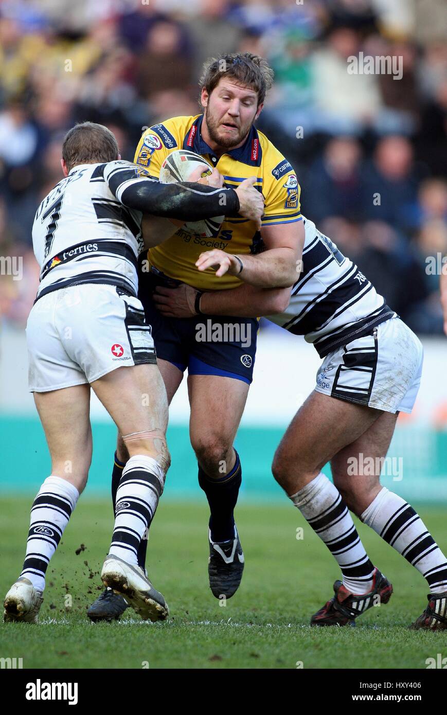 NICK SCRUTON ADAM DEICHE LEE HULL FC V LEEDS RHINOS K.C.STADIUM HULL ENGLAND 24. März 2008 Stockfoto