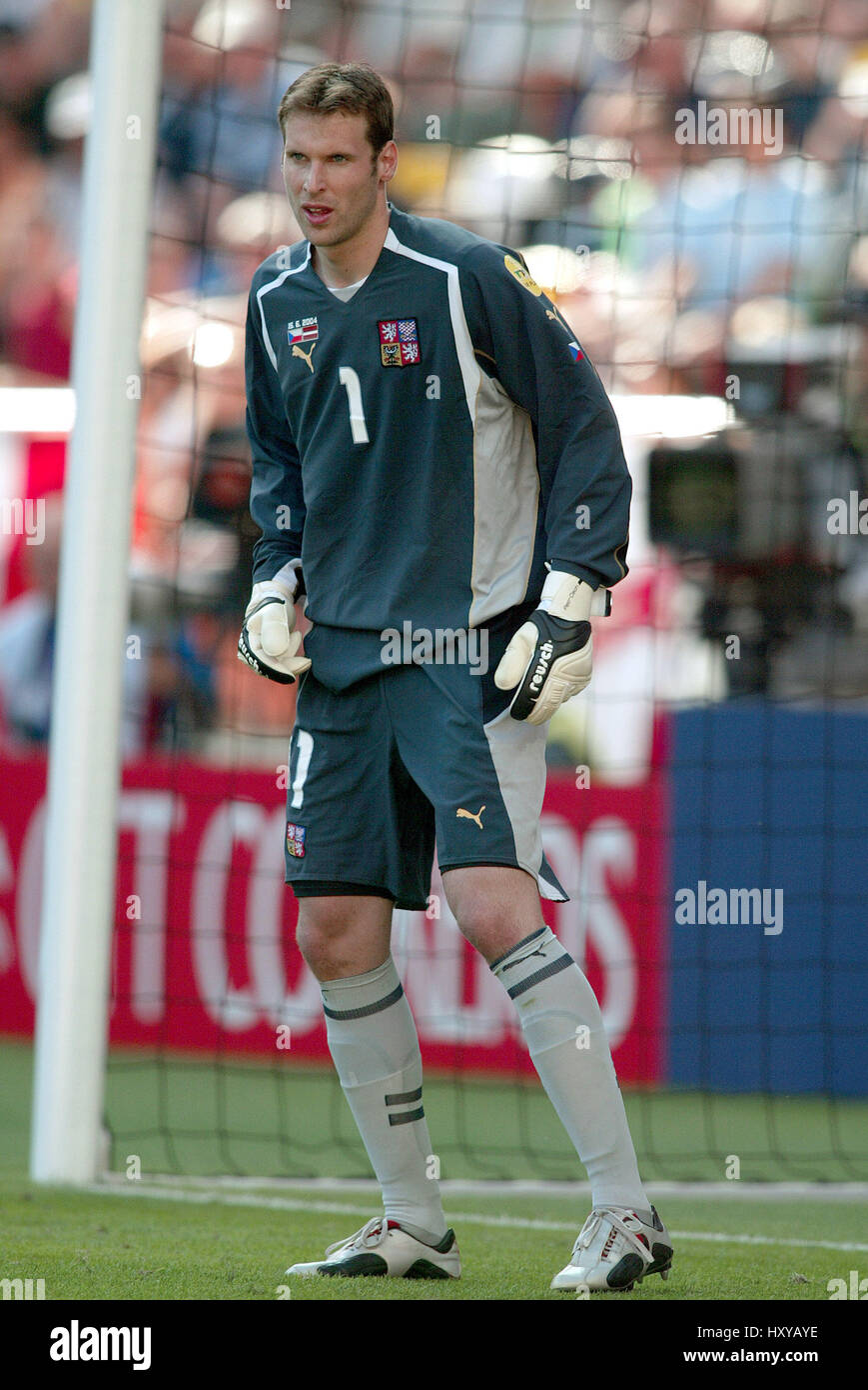 Petr Cech Tschechische Republik Stade Rennais Stadtstadion Aveiro Portugal 15 Juni 2004 Stockfotografie Alamy