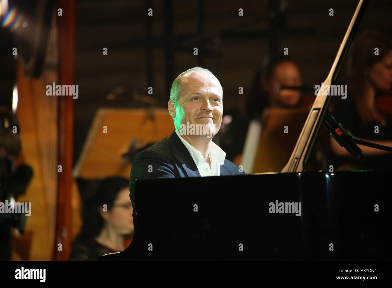 Berlin, Deutschland, 2. Juli 2015: Classic Open Air-Premiere-Konzert. Stockfoto Berlin, Deutschland, 2. Juli 2015: Classic Open Air-Premiere-Konzert. Stockfoto