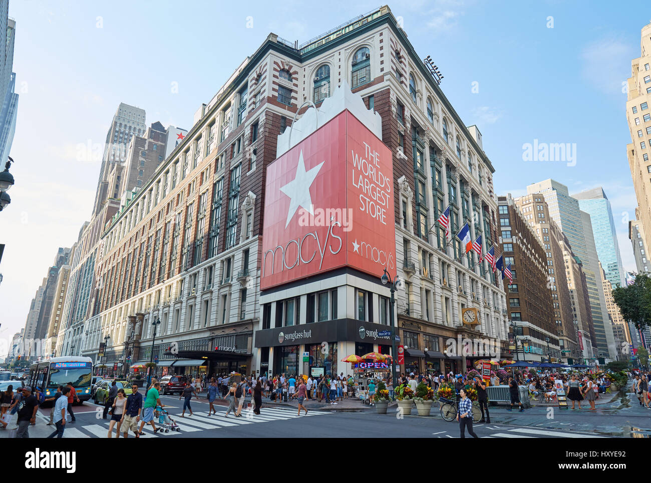 Das Kaufhaus Macy's Herald Square Flaggschiff Lage in Midtown Manhattan in New York Stockfoto