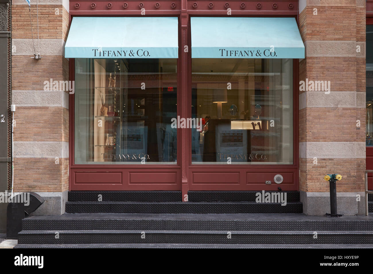 Tiffany e Co. Shop Exterieur in Greene Street in New York. Tiffany ist ein US-amerikanischer international renommierten Luxus-Schmuck-Händler Stockfoto