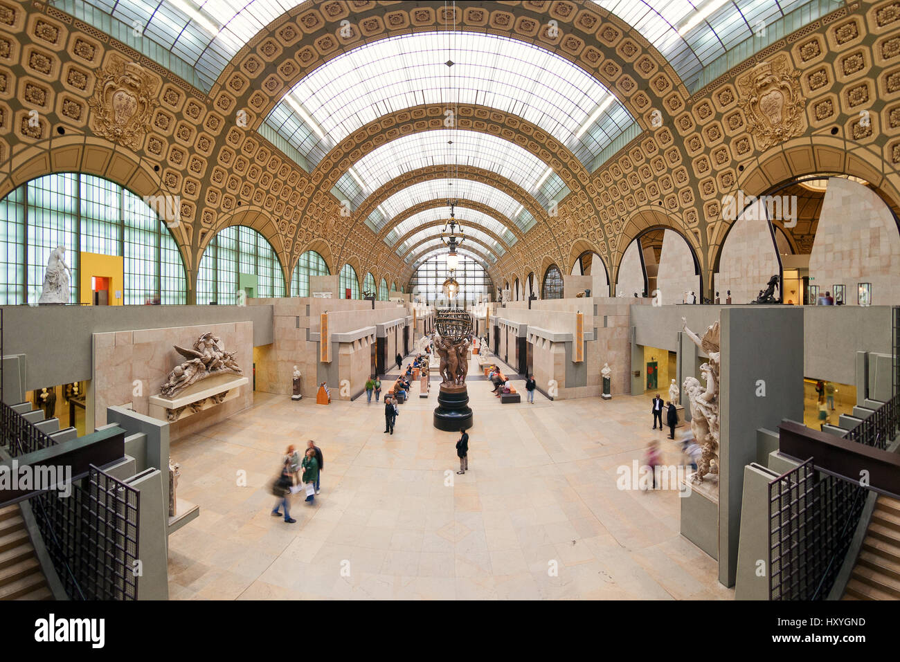 Musée d ' Orsay: ein Blick auf die Main Hall Stockfoto