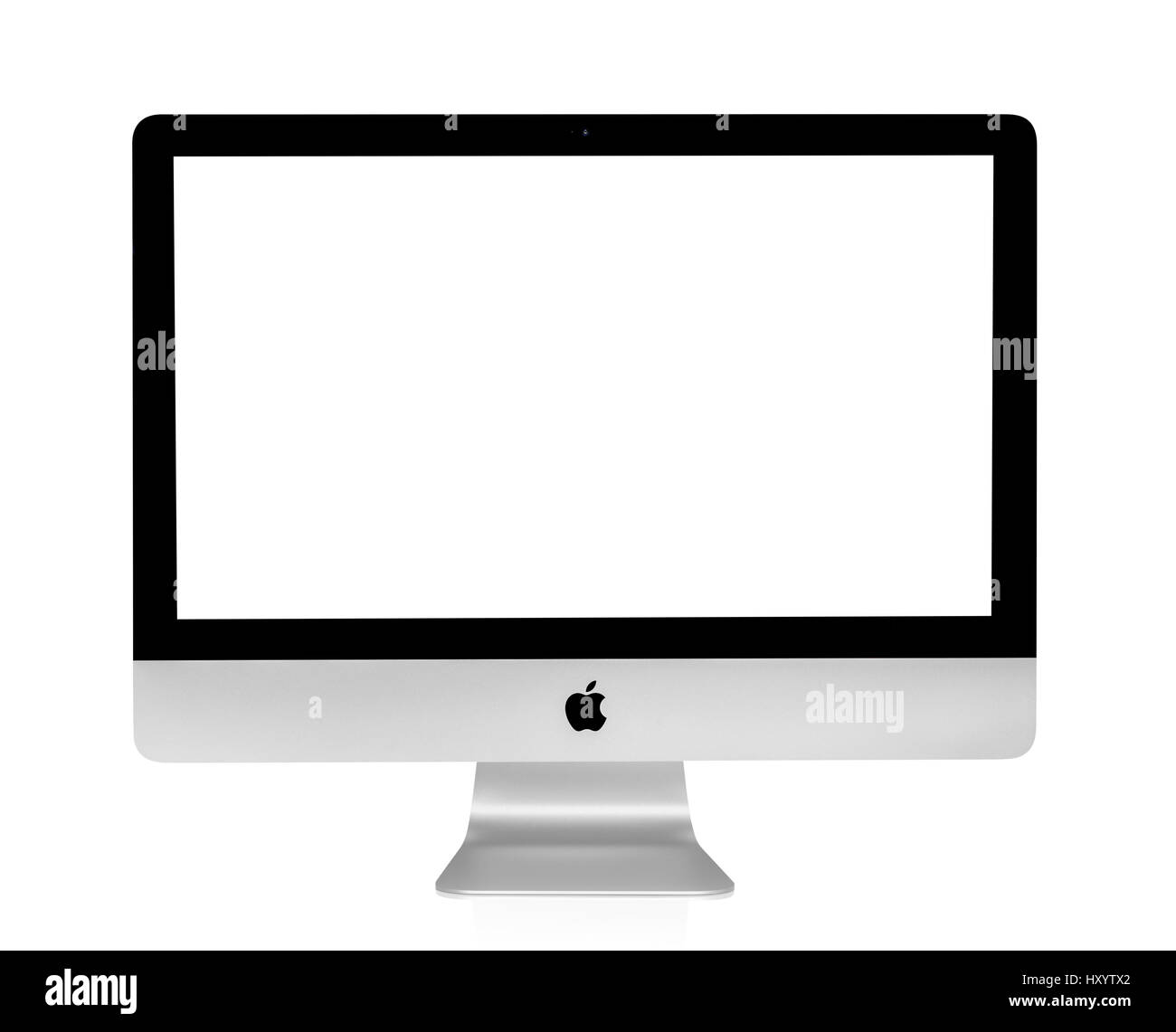 BANGKOK, THAILAND - 14. August 2015: Foto des neuen iMac 21.5 mit OS X Yosemite. iMac - Monoblock Serie von Personal Computern, erstellt von Apple Inc. Stockfoto