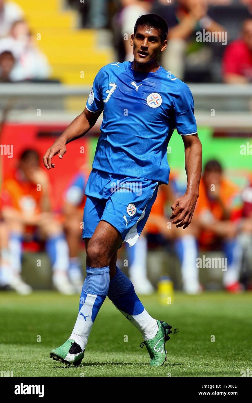 DELIO TOLEDO PARAGUAY & REAL Saragossa WM FRANKFURT Deutschland 10. Juni 2006 Stockfoto