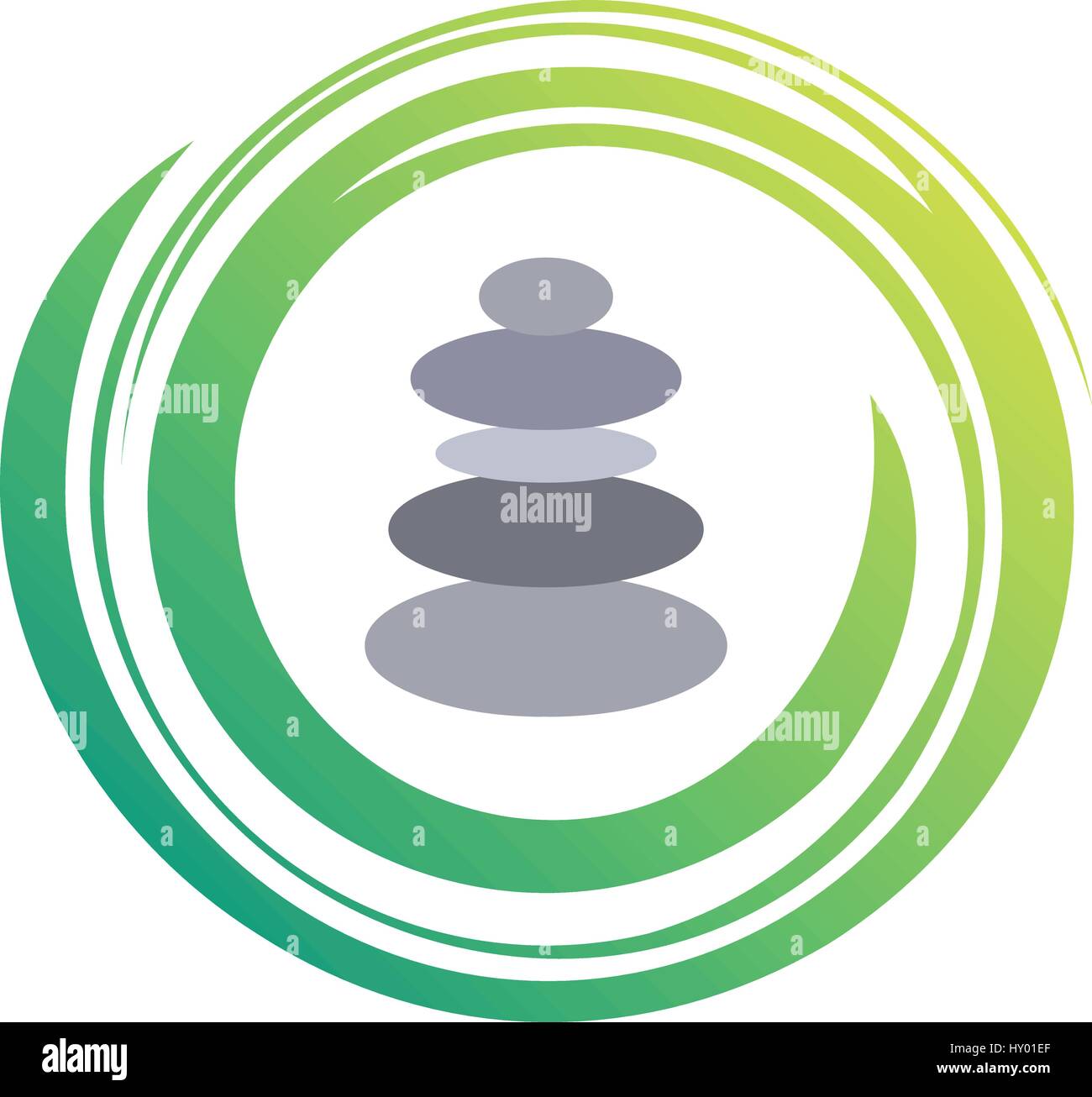 Design Spa Zen Symbol, Vektor-illustration Stock Vektor