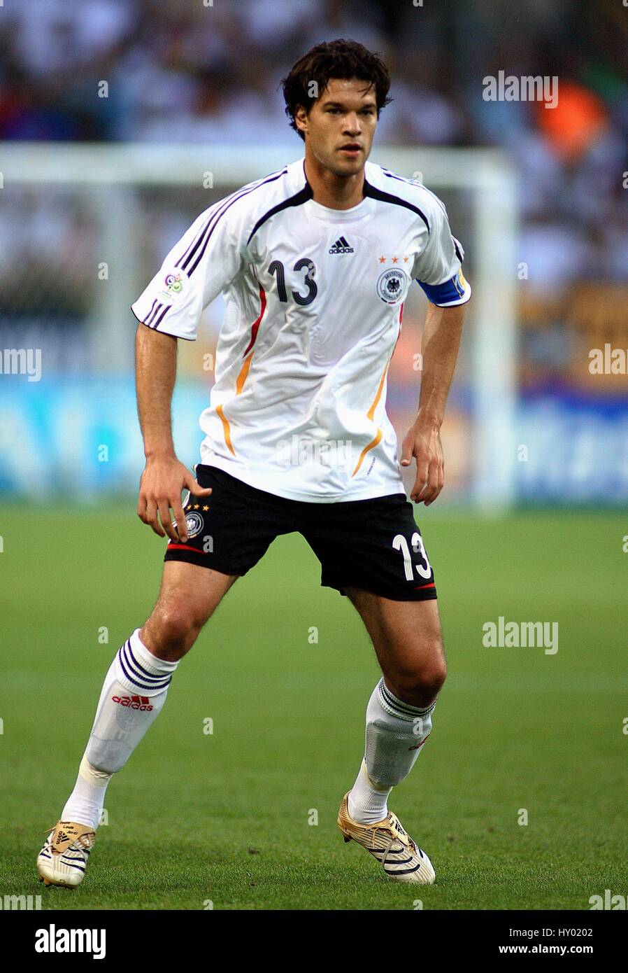 MICHAEL BALLACK Deutschland & CHELSEA FC WORLD CUP DORTMUND Deutschland 4. Juli 2006 Stockfoto