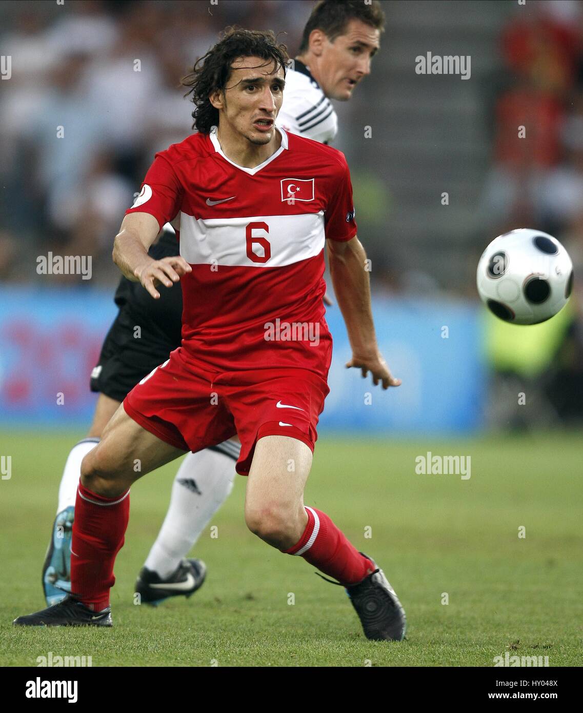 MEHMET TOPAL Türkei & GALATASARAY St. JAKOB-PARK BASEL Schweiz 25. Juni 2008 Stockfoto