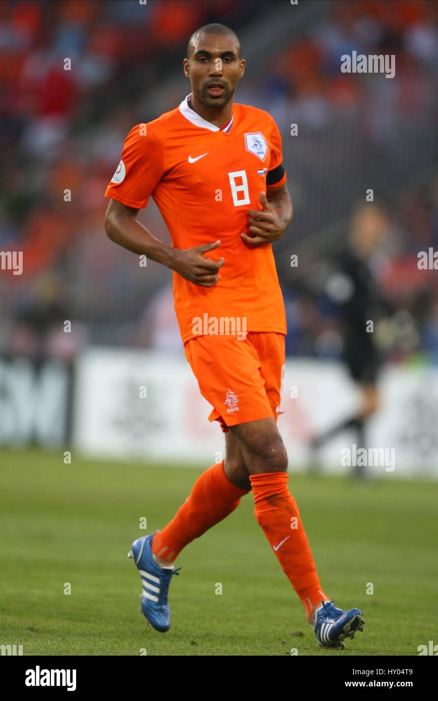 ORLANDO ENGELAAR HOLLAND & FC TWENTE St. JAKOB-PARK BASEL Schweiz 21. Juni 2008 Stockfoto