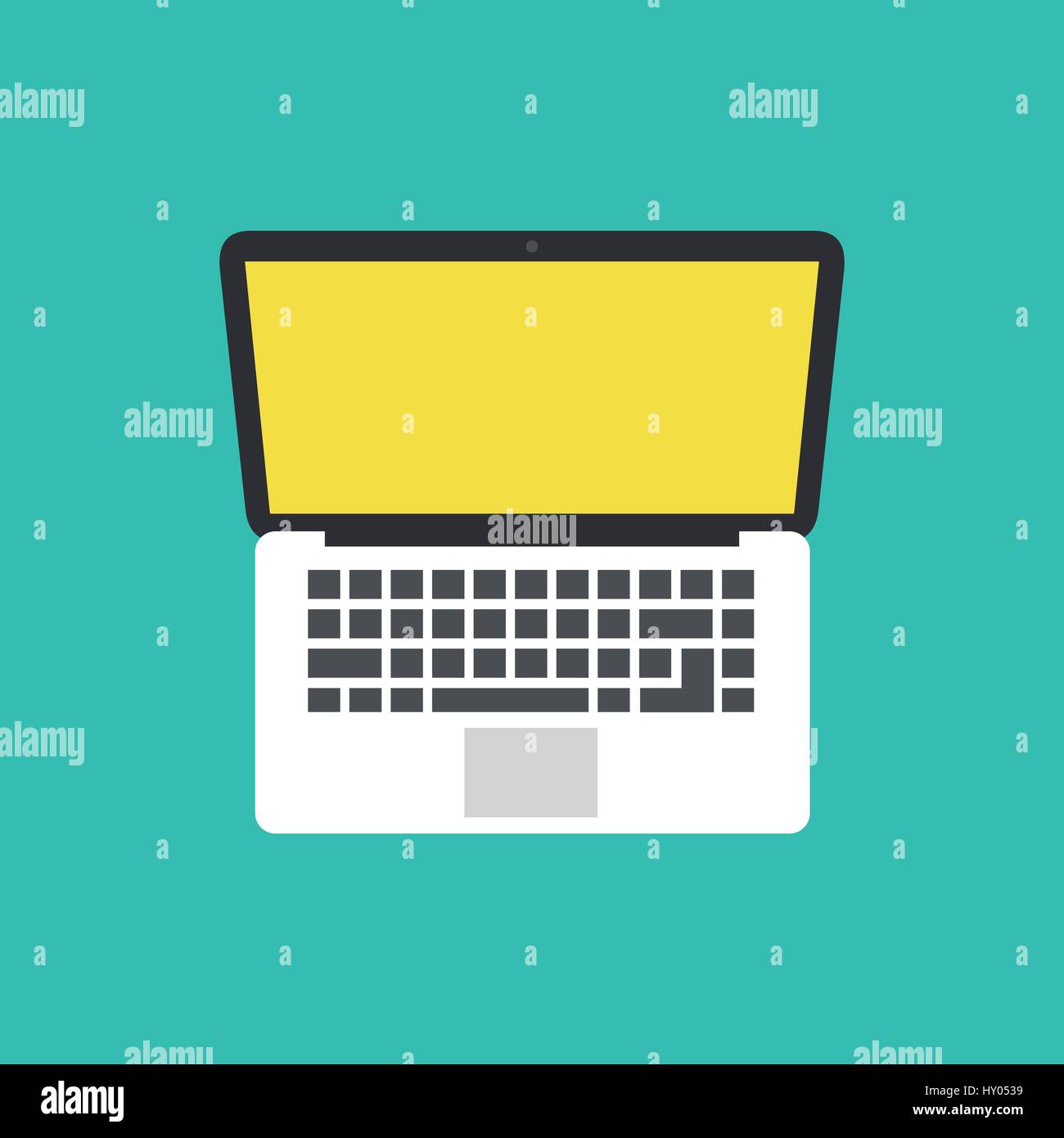 Isometrische Laptop-Vektor-Illustration-design Stock Vektor