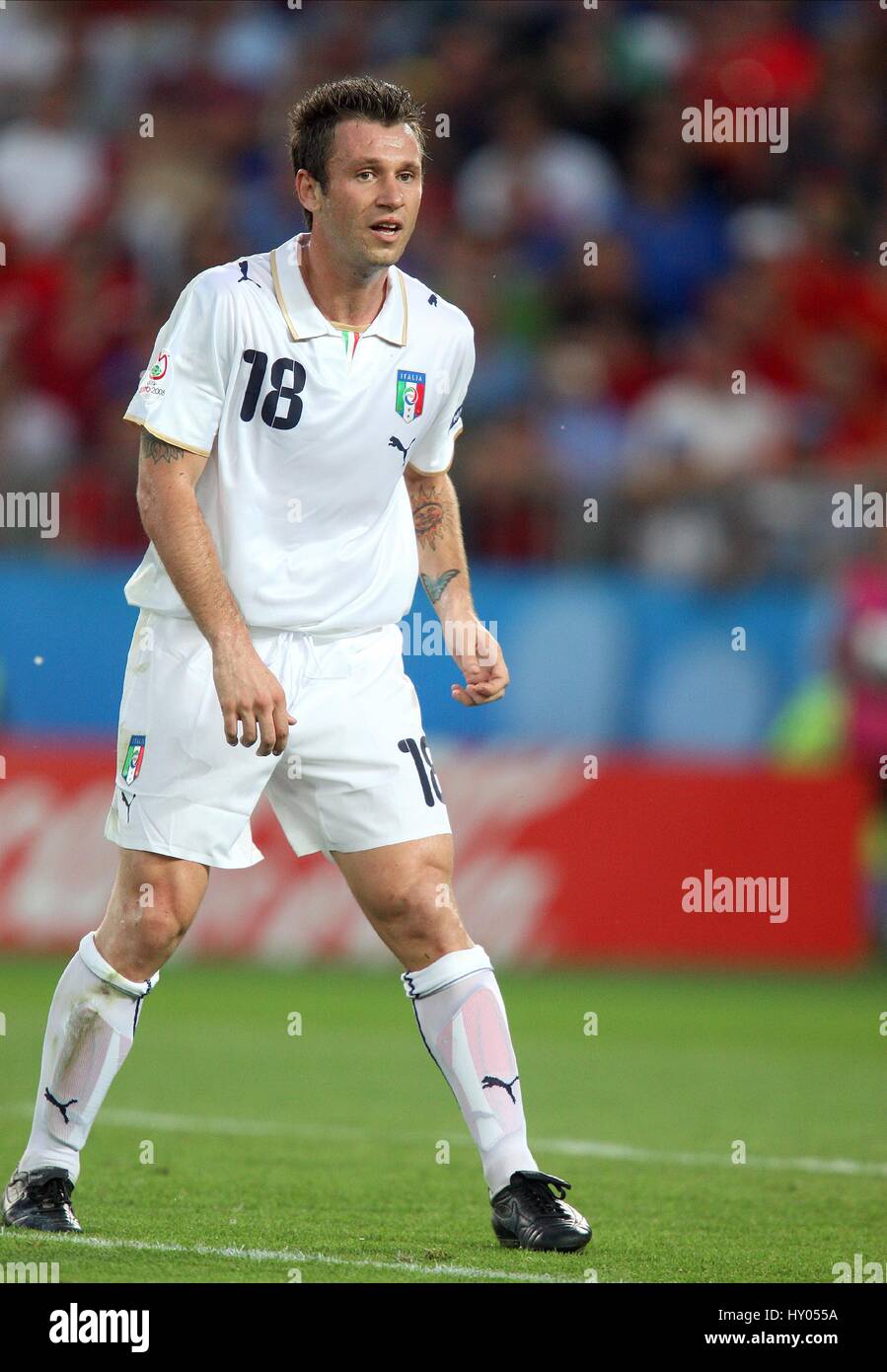 ANTONIO CASSANO Italien & SAMPDORIA ERNST-HAPPEL-Stadion Wien 22. Juni 2008 Stockfoto