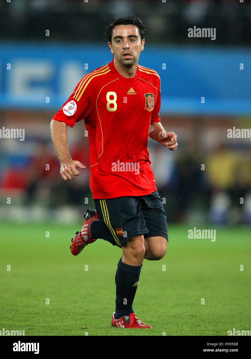 XAVI HERNANDEZ Spanien & BARCELONA ERNST-HAPPEL-Stadion Wien 22. Juni 2008 Stockfoto