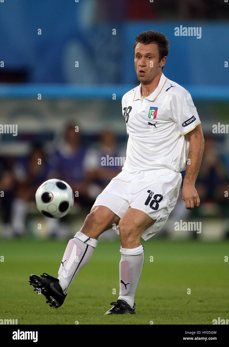 ANTONIO CASSANO Italien & SAMPDORIA ERNST-HAPPEL-Stadion Wien 22. Juni 2008 Stockfoto