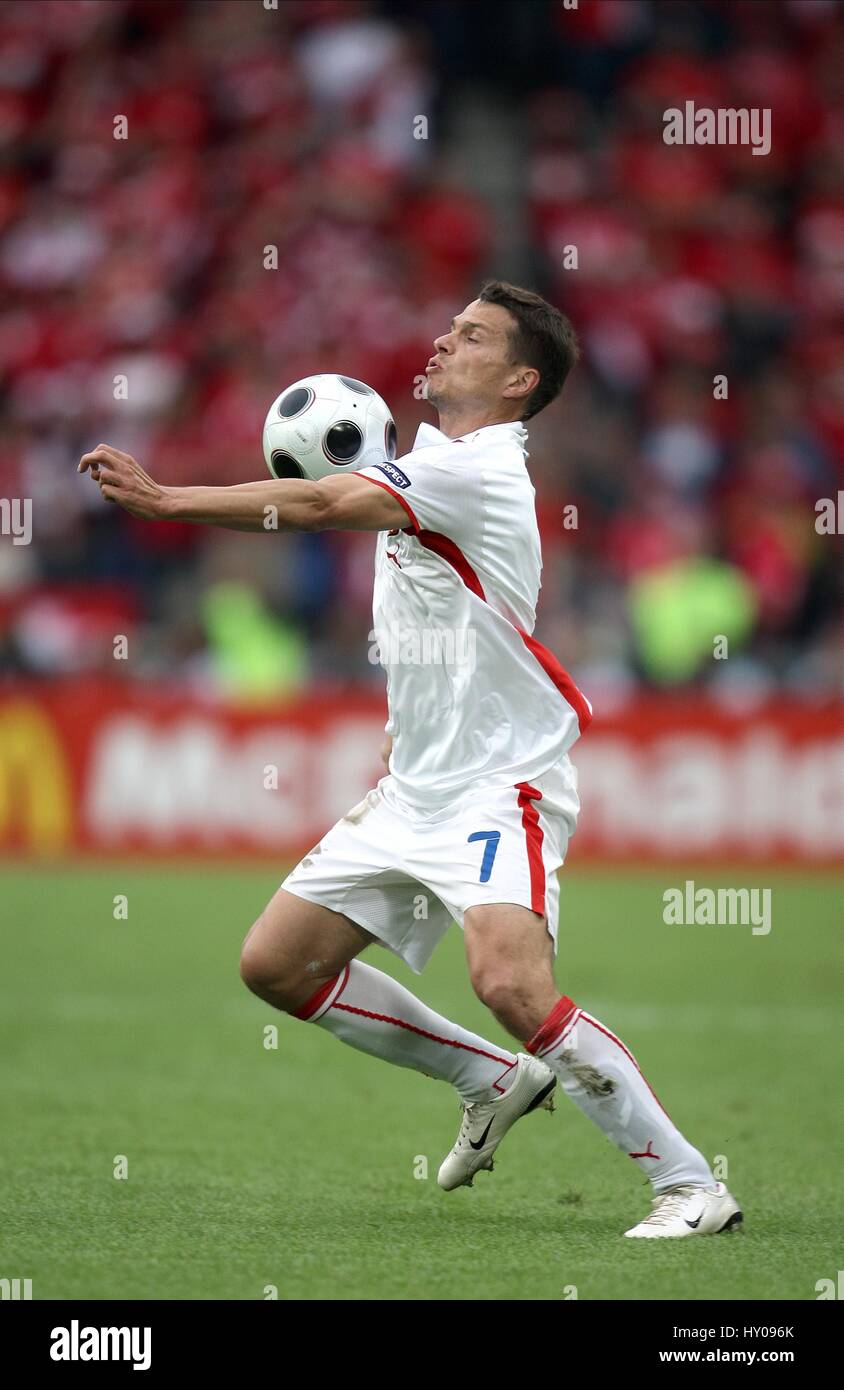 LIBOR SIONKO Tschechien & FC KOBENHAVEN St. JAKOB-PARK BASEL Schweiz 7. Juni 2008 Stockfoto