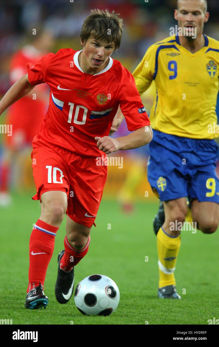 ANDREI ARSHAVIN Russland & ZENIT ST. PETERSBU TIVOLI NEU INNSBRUCK Österreich 18. Juni 2008 Stockfoto