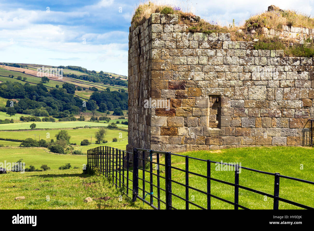 Danby Burg, North York Moors, Scarborough, England, Vereinigtes Königreich Stockfoto