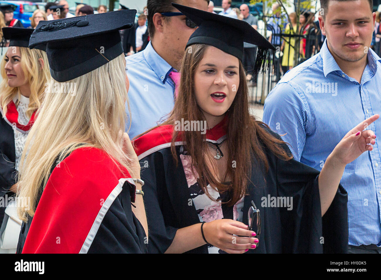 Absolventen der Universität Teesside, Middlesbrough, England, UK Stockfoto