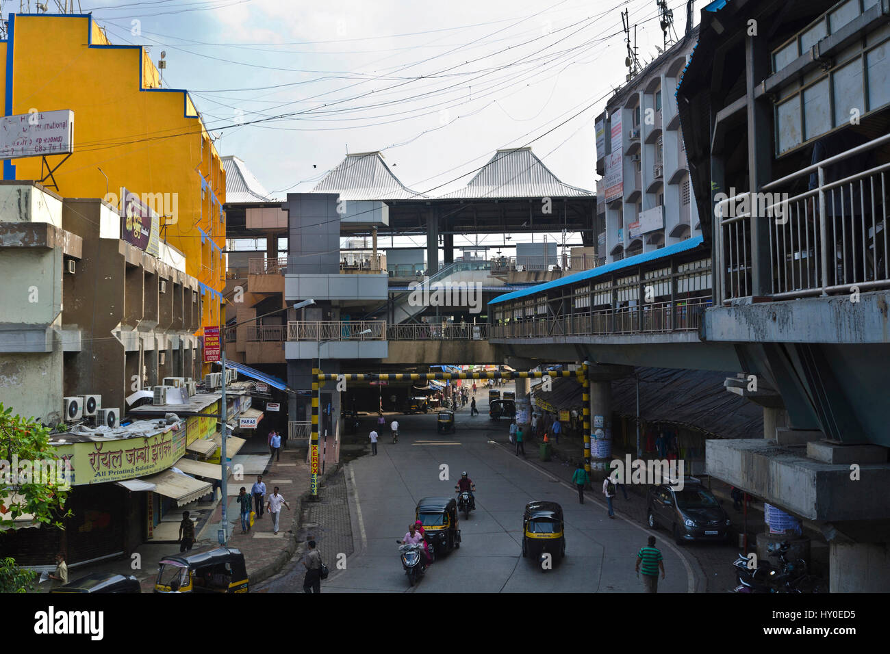 Andheri u-Bahn Bahnhof, Mumbai, Maharashtra, Indien, Asien Stockfoto