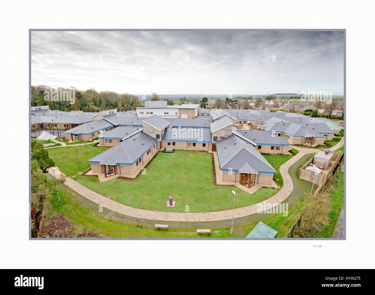 Luftaufnahme der Häuser uk Stockfoto