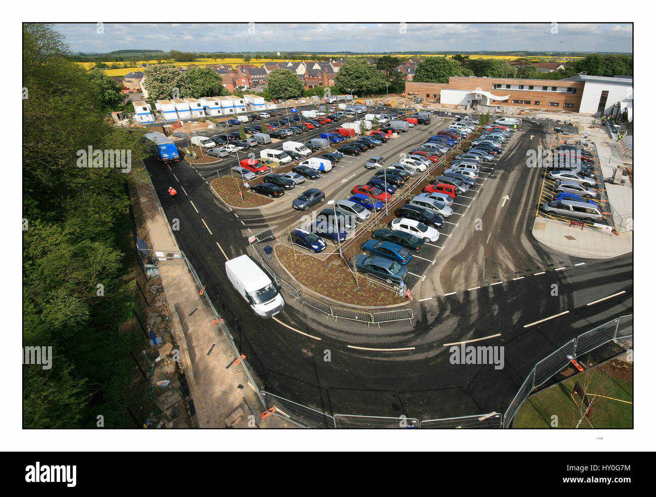 Luftaufnahme der Häuser uk Stockfoto