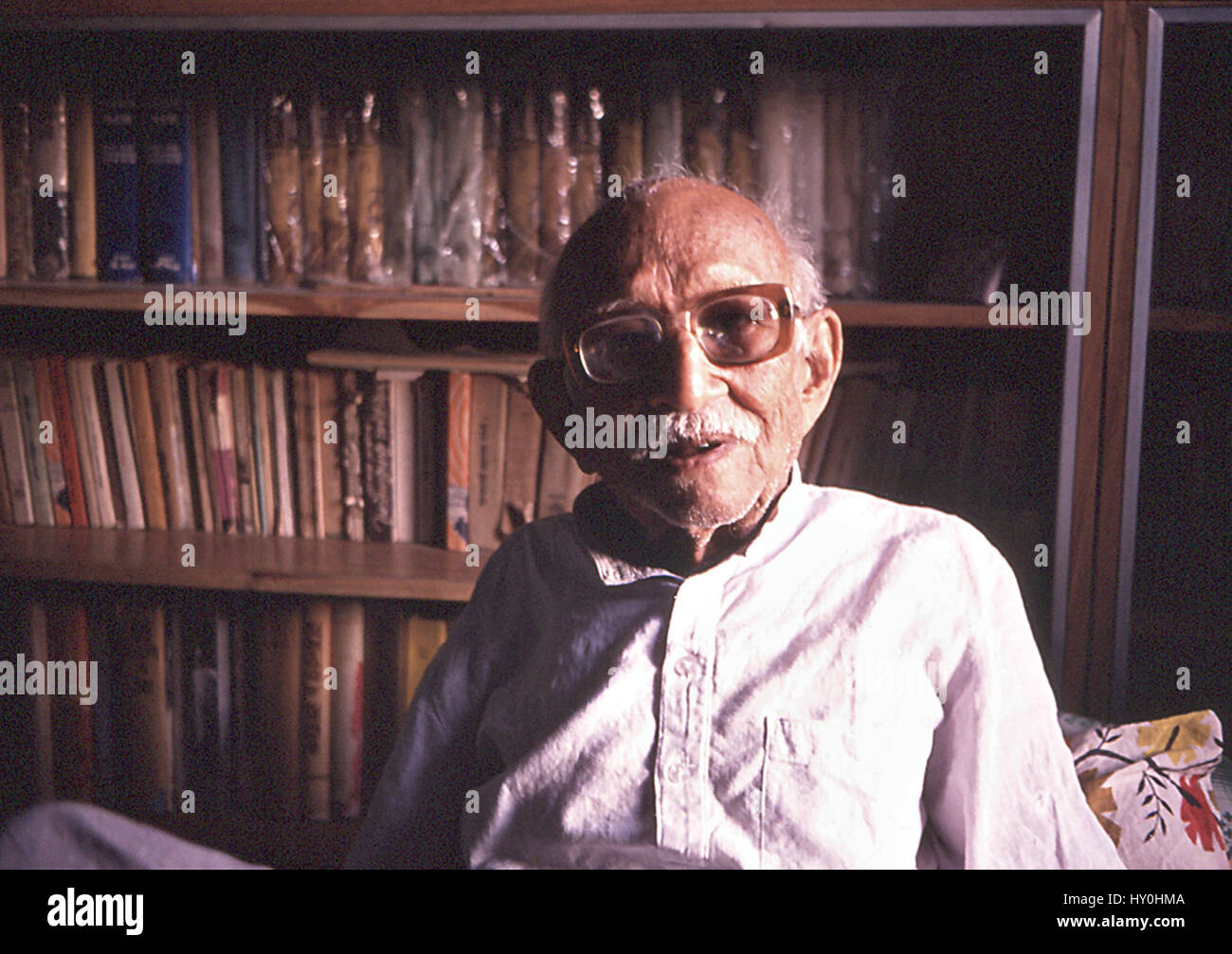Mahatma Gandhi Bruder, Prabhudas Gandhi Gujarat, Indien, Asien, 1990 Stockfoto