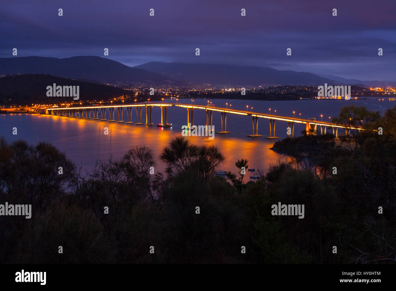 Tasman Bridge - Hobart - Tasmanien - Australien Stockfoto