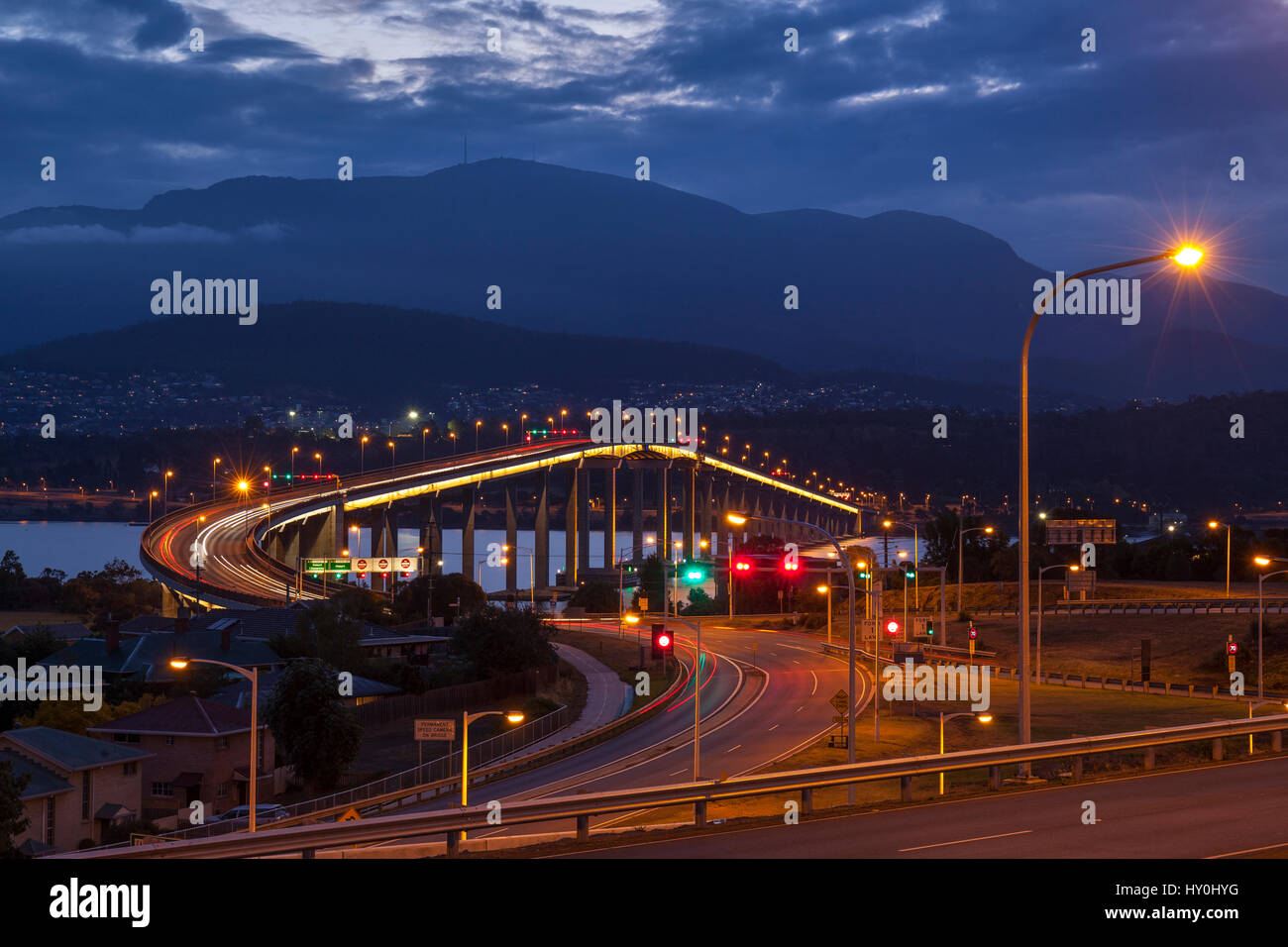 Tasman Bridge - Hobart - Tasmanien - Australien Stockfoto