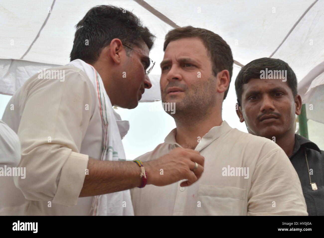 Rajasthan, Kongress-Chef, Sachin Pilot und Rahul Gandhi, Indien, Asien Stockfoto