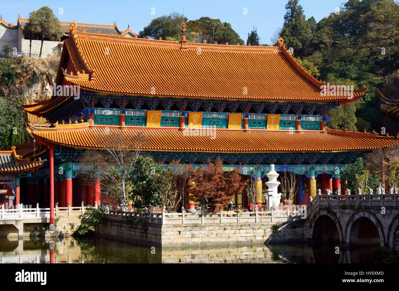 Yuantong Tempel, Kunming, Yunnan Stockfoto