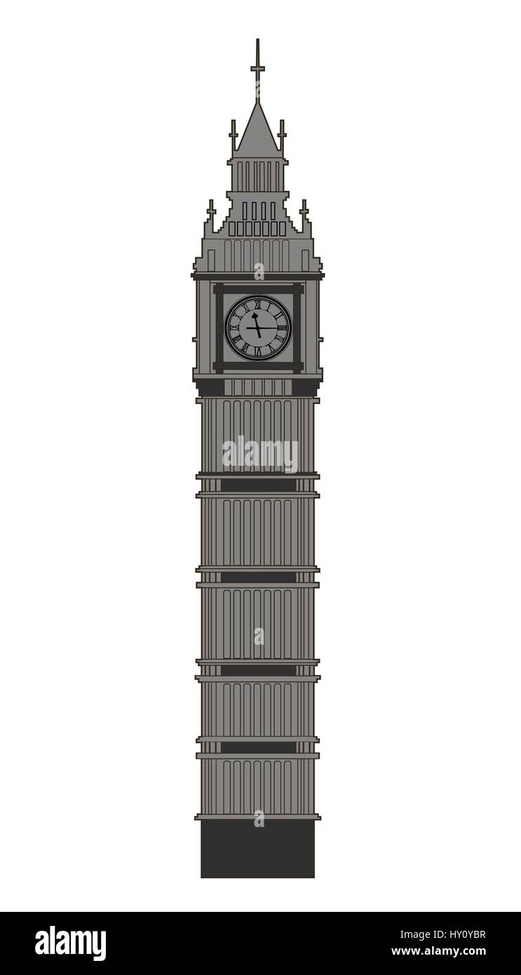 Big Ben-Vektor Stock Vektor