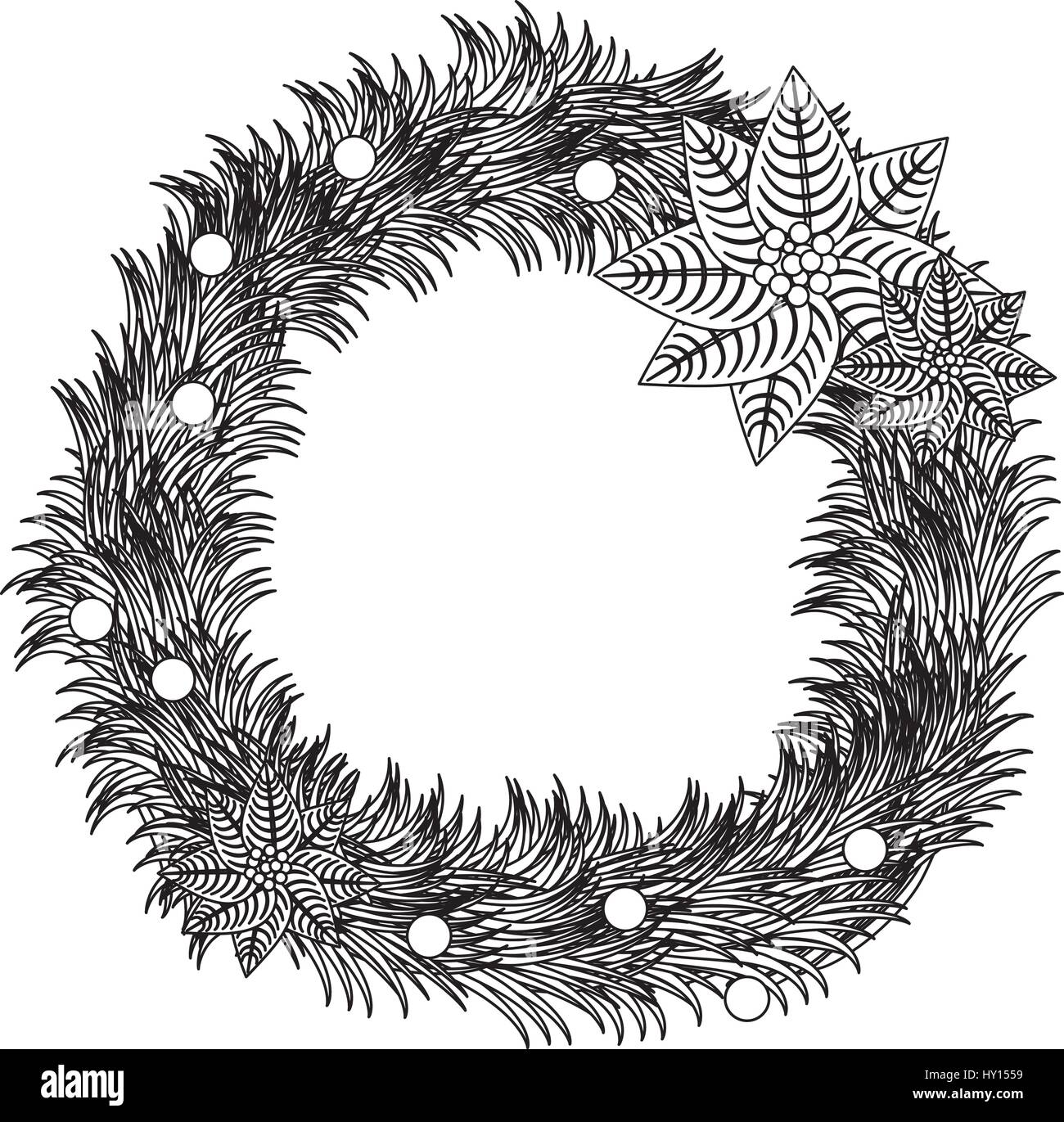 Silhouette Kiefer Bogen Mit Weihnachtsstern Christmas Blumen