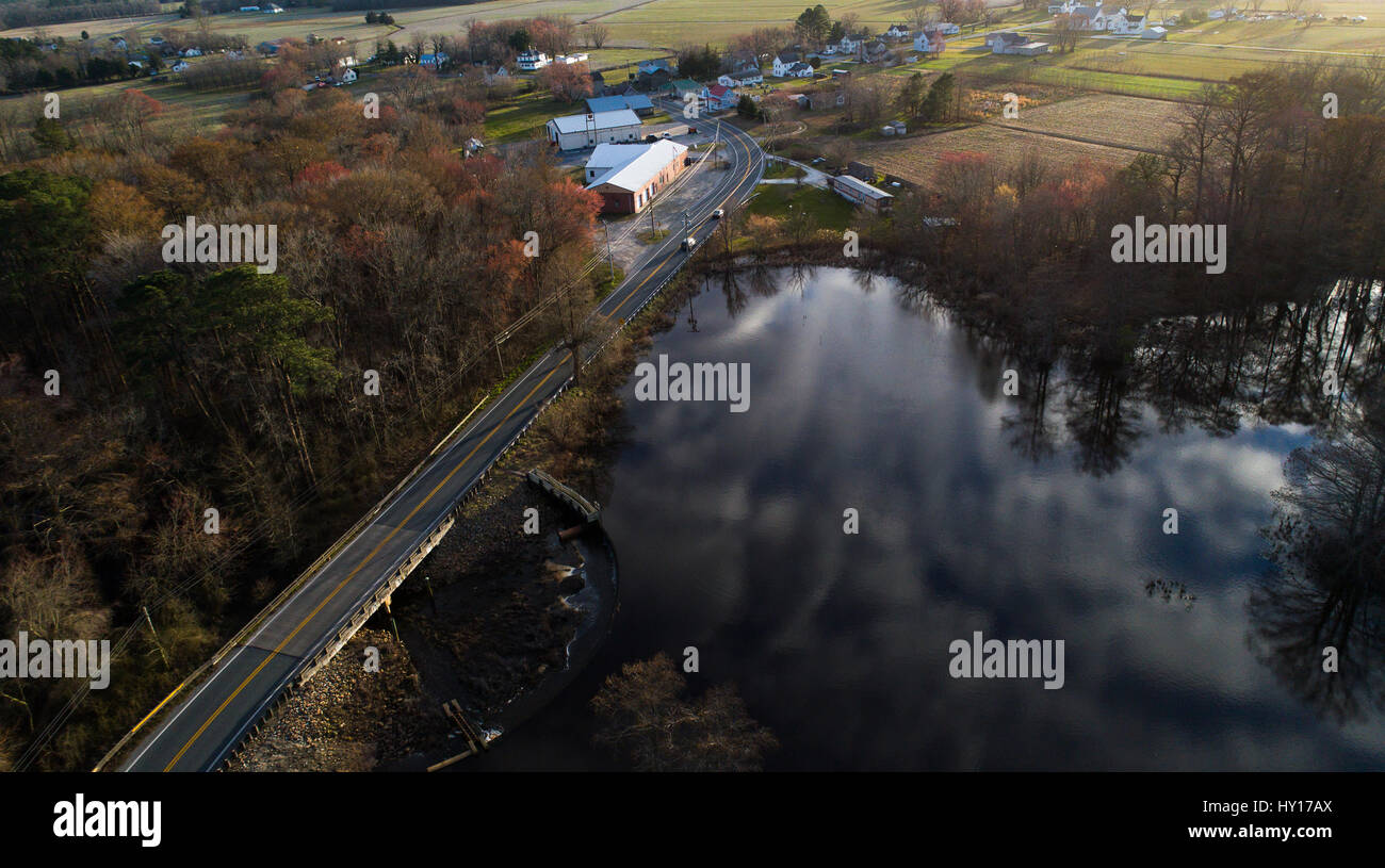 Wo das Wasser den Himmel treffen Stockfoto