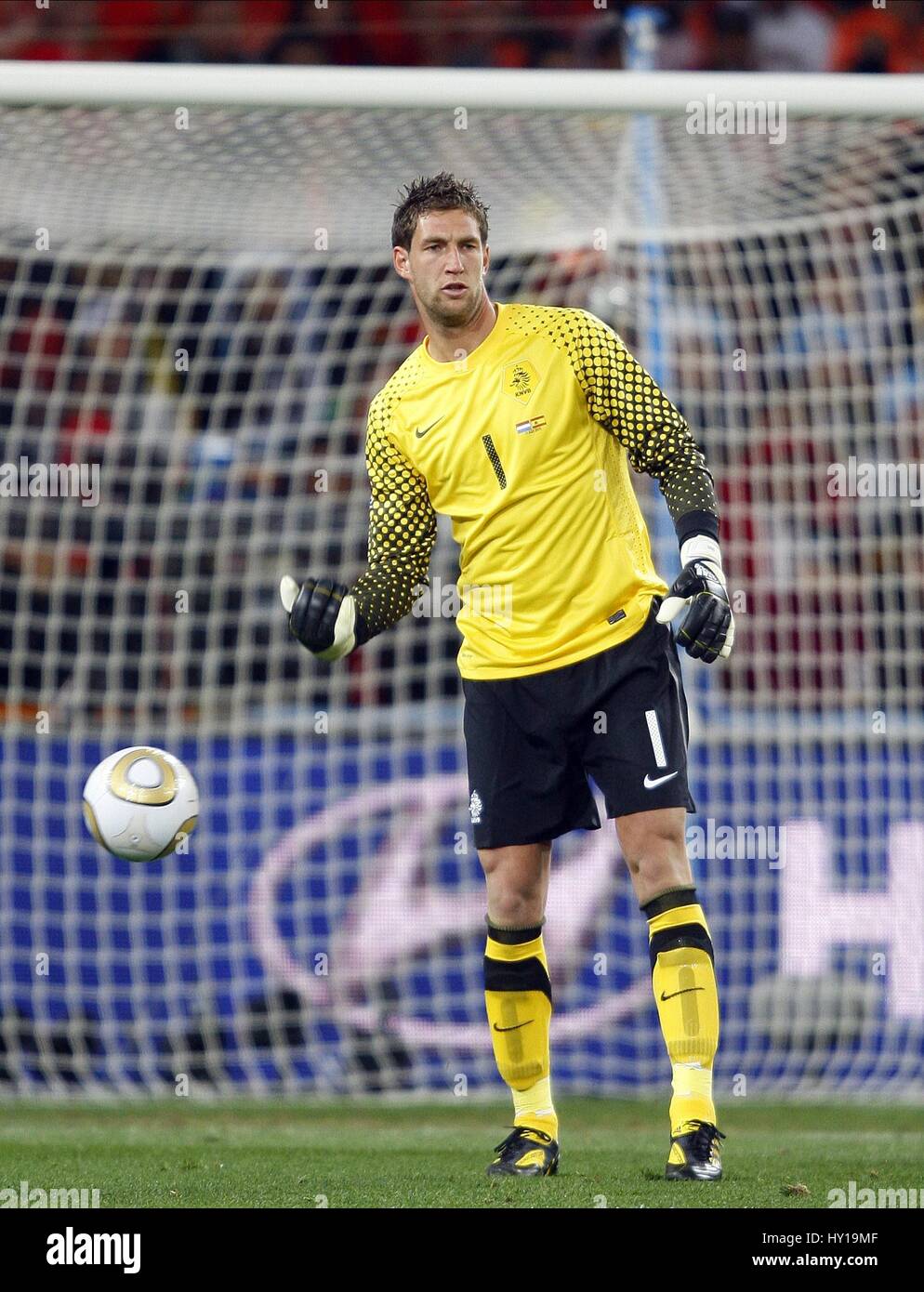 MAARTEN STEKELENBURG HOLLAND & AJAX HOLLAND & AJAX SOCCER CITY JOHANNESBURG Südafrika 11. Juli 2010 Stockfoto