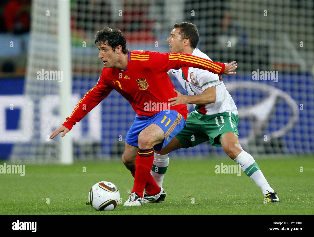 JOAN CAPDEVILA & SIMAO Spanien V PORTUGAL GREEN POINT Stadion Kapstadt Südafrika 29. Juni 2010 Stockfoto