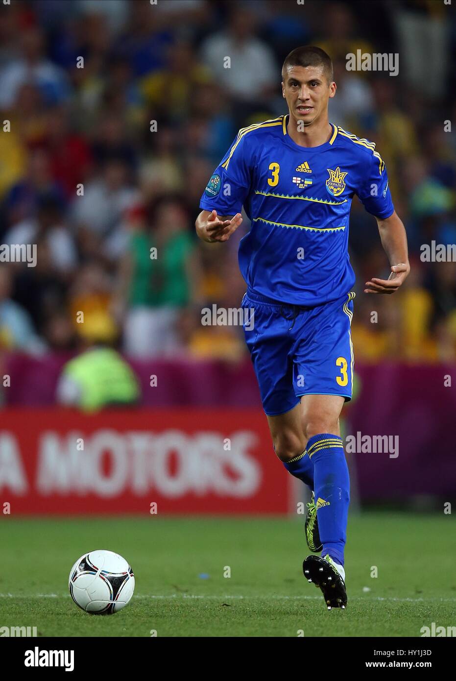 YEVHEN KHACHERIDI UKRAINE DYNAMO Kiew FC & DYNAMO KYIV FC DONBASS ARENA Donezk UKRAINE 19. Juni 2012 Stockfoto