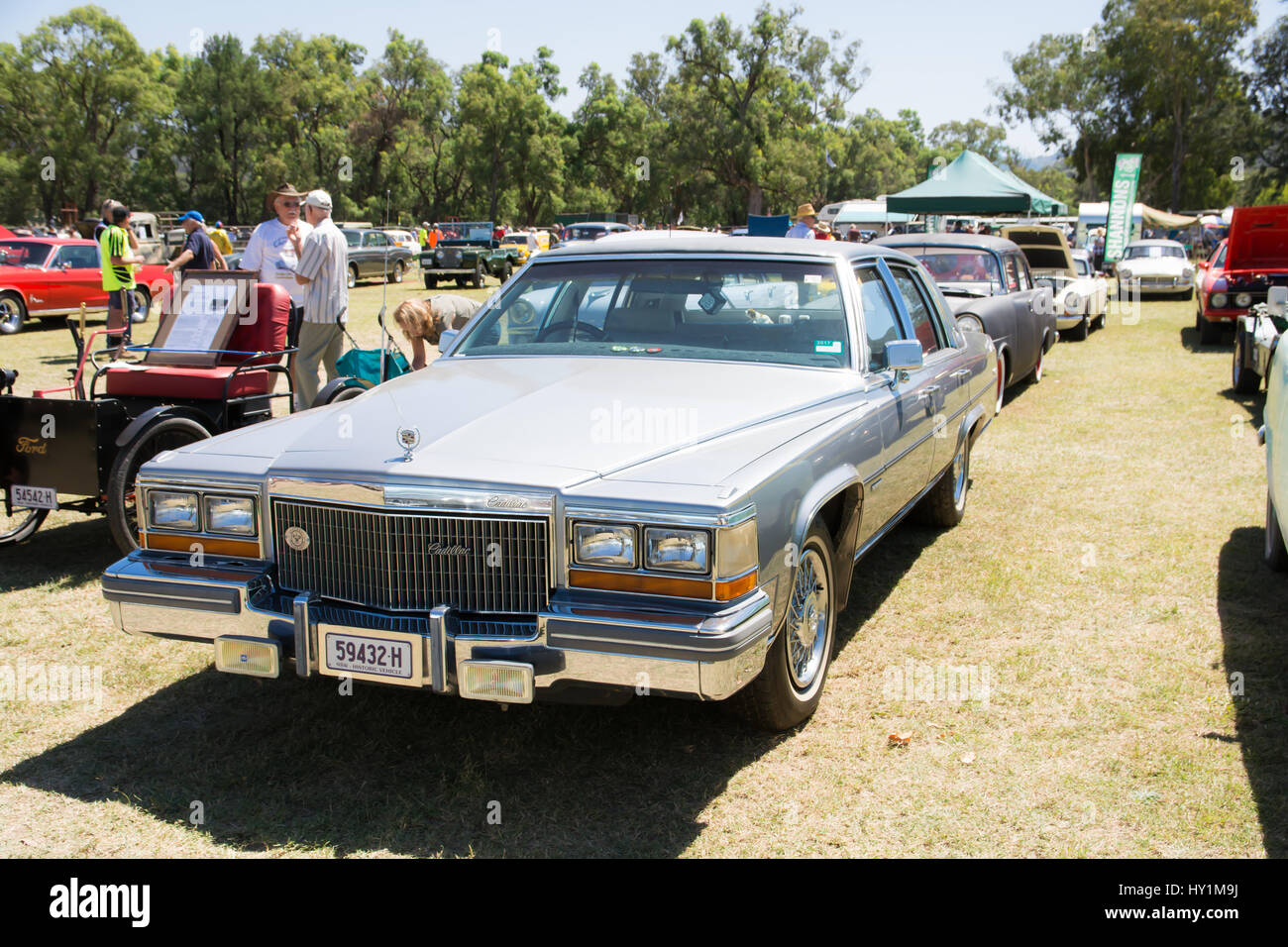 1980er Jahre Cadillac Fleetwood Brougham Limousine. Stockfoto