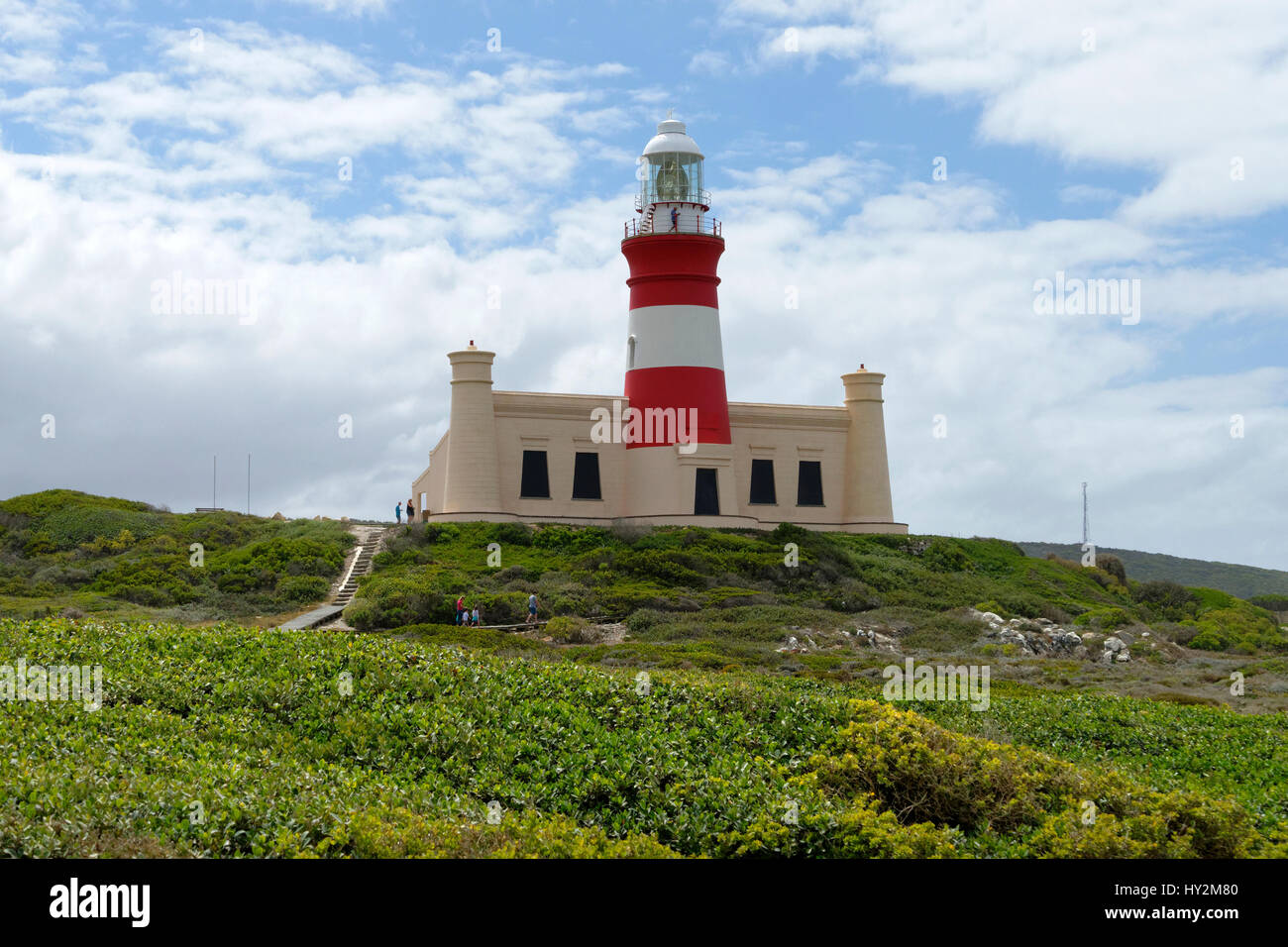 Kap Agulhas Leuchtturm, Agulhas, Western Cape, Südafrika Stockfoto